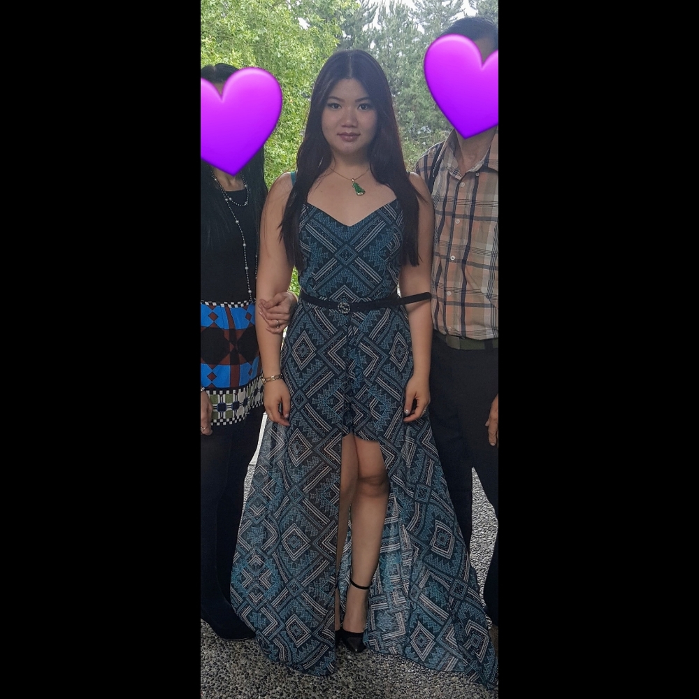 Chiffon Jumpsuit/Dress with Cutouts